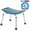 Flash Furniture 15" L, Plastic, Navy Bath & Shower Chair DC-HY3410L-NV-GG - alternate 4